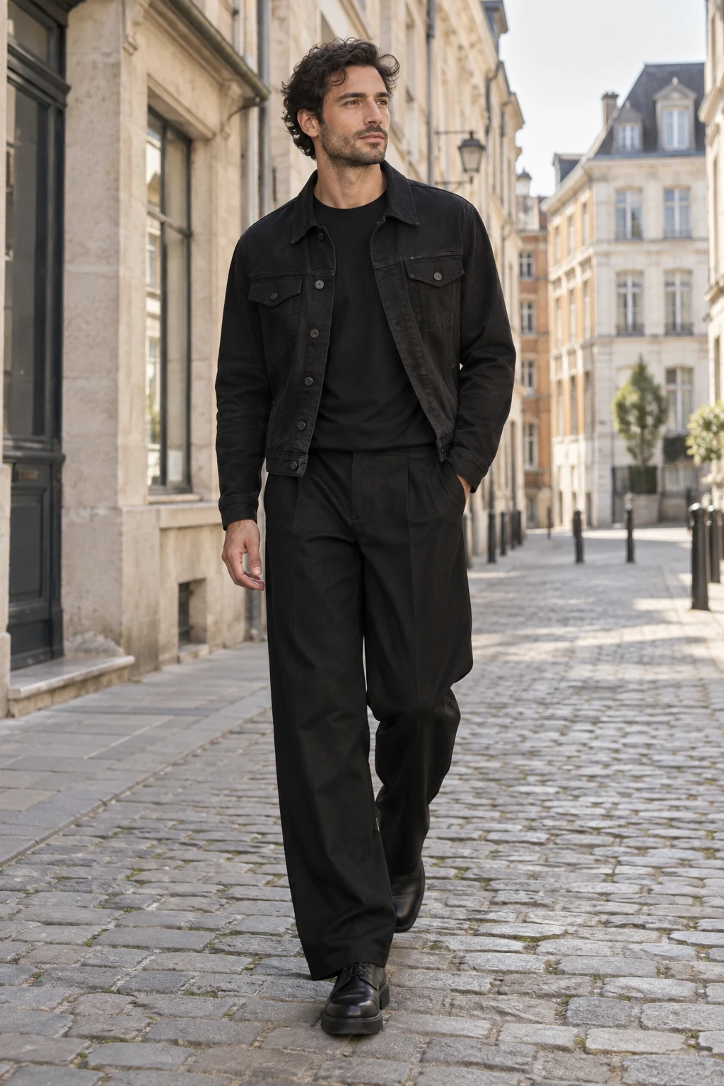 Look 03 — Ensemble total look noir