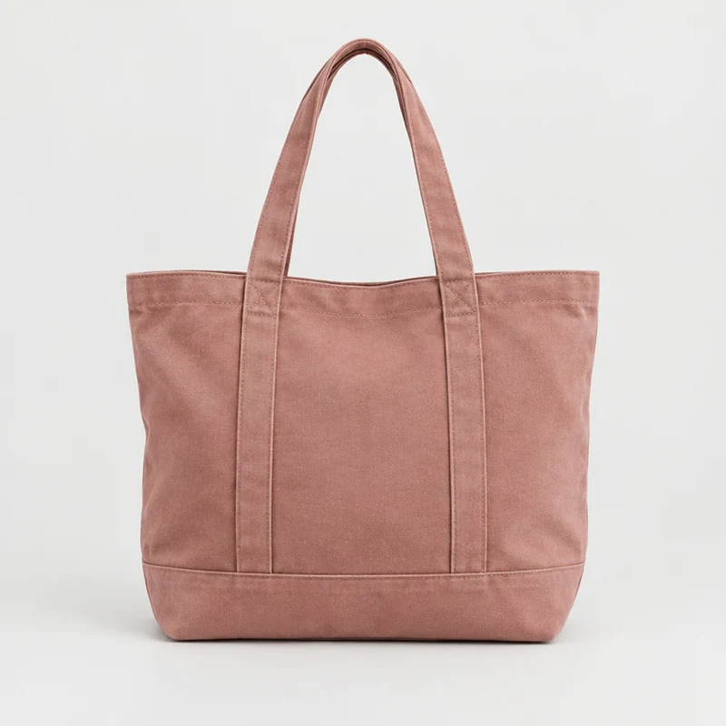 Tote bag, toile — Rose poudré